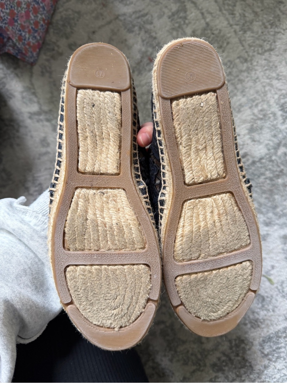 Black Tory Burch Lace Espadrilles Sz 7.5 - Picture 3 of 6